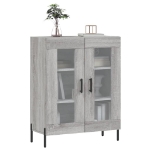 Credenza Grigio Sonoma 69,5x34x90 cm in Legno Multistrato