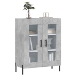 Credenza Grigio Cemento 69,5x34x90 cm in Legno Multistrato