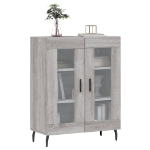 Credenza Grigio Sonoma 69,5x34x90 cm in Legno Multistrato