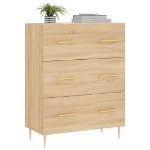 Credenza Rovere Sonoma 69,5x34x90 cm in Legno Multistrato