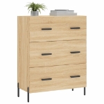 Credenza Rovere Sonoma 69,5x34x90 cm in Legno Multistrato