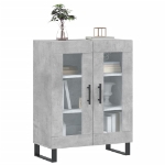 Credenza Grigio Cemento 69,5x34x90 cm in Legno Multistrato