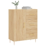 Credenza Rovere Sonoma 69,5x34x90 cm in Legno Multistrato