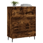 Credenza Rovere Fumo 69,5x34x90 cm in Legno Multistrato