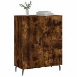 Credenza Rovere Fumo 69,5x34x90 cm in Legno Multistrato