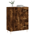 Credenza Rovere Fumo 69,5x34x90 cm in Legno Multistrato