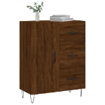 Credenza Rovere Marrone 69,5x34x90 cm in Legno Multistrato