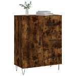 Credenza Rovere Fumo 69,5x34x90 cm in Legno Multistrato