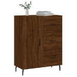 Credenza Rovere Marrone 69,5x34x90 cm in Legno Multistrato