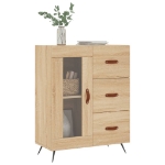 Credenza Rovere Sonoma 69,5x34x90 cm in Legno Multistrato