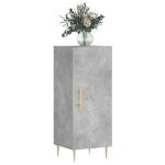 Credenza Grigio Cemento 34,5x34x90 cm in Legno Multistrato