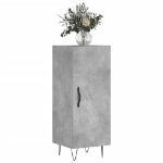 Credenza Grigio Cemento 34,5x34x90 cm in Legno Multistrato