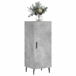 Credenza Grigio Cemento 34,5x34x90 cm in Legno Multistrato