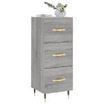 Credenza Grigio Sonoma 34,5x34x90 cm in Legno Multistrato