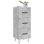 Credenza Grigio Cemento 34,5x34x90 cm in Legno Multistrato