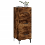 Credenza Rovere Fumo 34,5x34x90 cm in Legno Multistrato