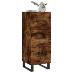 Credenza Rovere Fumo 34,5x34x90 cm in Legno Multistrato