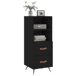 Credenza Nero 34,5x34x90 cm in Legno Multistrato