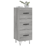 Credenza Grigio Sonoma 34,5x34x90 cm in Legno Multistrato