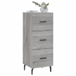 Credenza Grigio Sonoma 34,5x34x90 cm in Legno Multistrato