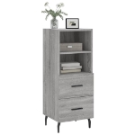 Credenza Grigio Sonoma 34,5x34x90 cm in Legno Multistrato