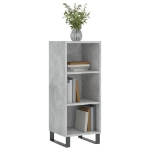 Credenza Grigio Cemento 34,5x32,5x90 cm in Legno Multistrato