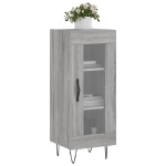 Credenza Grigio Sonoma 34,5x34x90 cm in Legno Multistrato