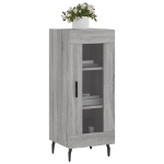 Credenza Grigio Sonoma 34,5x34x90 cm in Legno Multistrato