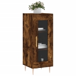 Credenza Rovere Fumo 34,5x34x90 cm in Legno Multistrato