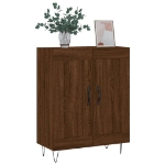 Credenza Rovere Marrone 69,5x34x90 cm in Legno Multistrato