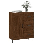 Credenza Rovere Marrone 69,5x34x90 cm in Legno Multistrato