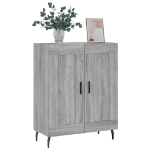 Credenza Grigio Sonoma 69,5x34x90 cm in Legno Multistrato