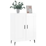 Credenza 69,5x34x90 cm in Legno Multistrato Bianco Lucido