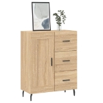 Credenza Rovere Sonoma 69,5x34x90 cm in Legno Multistrato