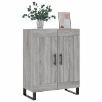 Credenza Grigio Sonoma 69,5x34x90 cm in Legno Multistrato