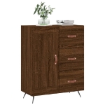 Credenza Rovere Marrone 69,5x34x90 cm in Legno Multistrato