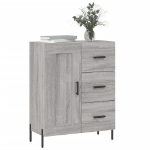 Credenza Grigio Sonoma 69,5x34x90 cm in Legno Multistrato