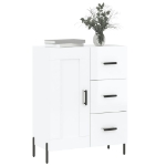 Credenza 69,5x34x90 cm in Legno Multistrato Bianco Lucido