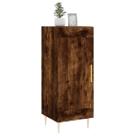 Credenza Rovere Fumo 34,5x34x90 cm in Legno Multistrato