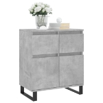 Credenza Grigio Cemento 60x35x70 cm in Legno Multistrato