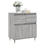 Credenza Grigio Sonoma 60x35x70 cm in Legno Multistrato