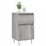 Credenza Grigio Sonoma 40x35x70 cm in Legno Multistrato