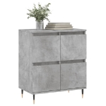 Credenza Grigio Cemento 60x35x70 cm in Legno Multistrato