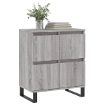 Credenza Grigio Sonoma 60x35x70 cm in Legno Multistrato