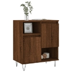 Credenza Rovere Marrone 60x35x70 cm in Legno Multistrato