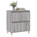 Credenza Grigio Sonoma 60x35x70 cm in Legno Multistrato