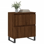 Credenza Rovere Marrone 60x35x70 cm in Legno Multistrato