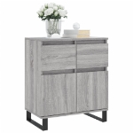 Credenza Grigio Sonoma 60x35x70 cm in Legno Multistrato