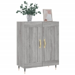 Credenza Grigio Sonoma 69,5x34x90 cm in Legno Multistrato