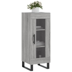 Credenza Grigio Sonoma 34,5x34x90 cm in Legno Multistrato